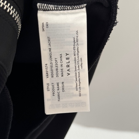 VARLEY Ridgefield Longline Jacket in Black M - Picture 10 of 10